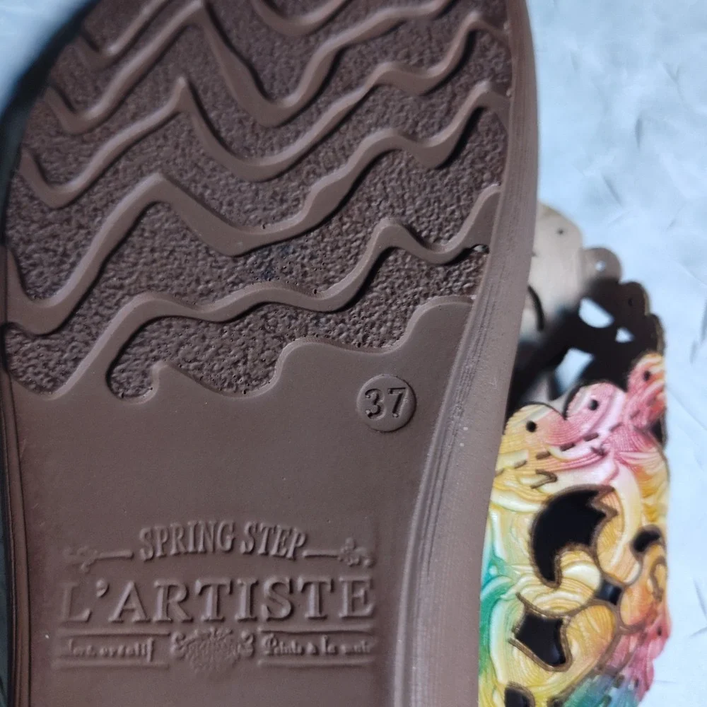 Spring Step Multicolor Floral Sandals - Picture 7 of 7